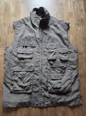 Multi-Pocket Cargo Utility Vest - Fisherman Hiking Outdoor Adventure
